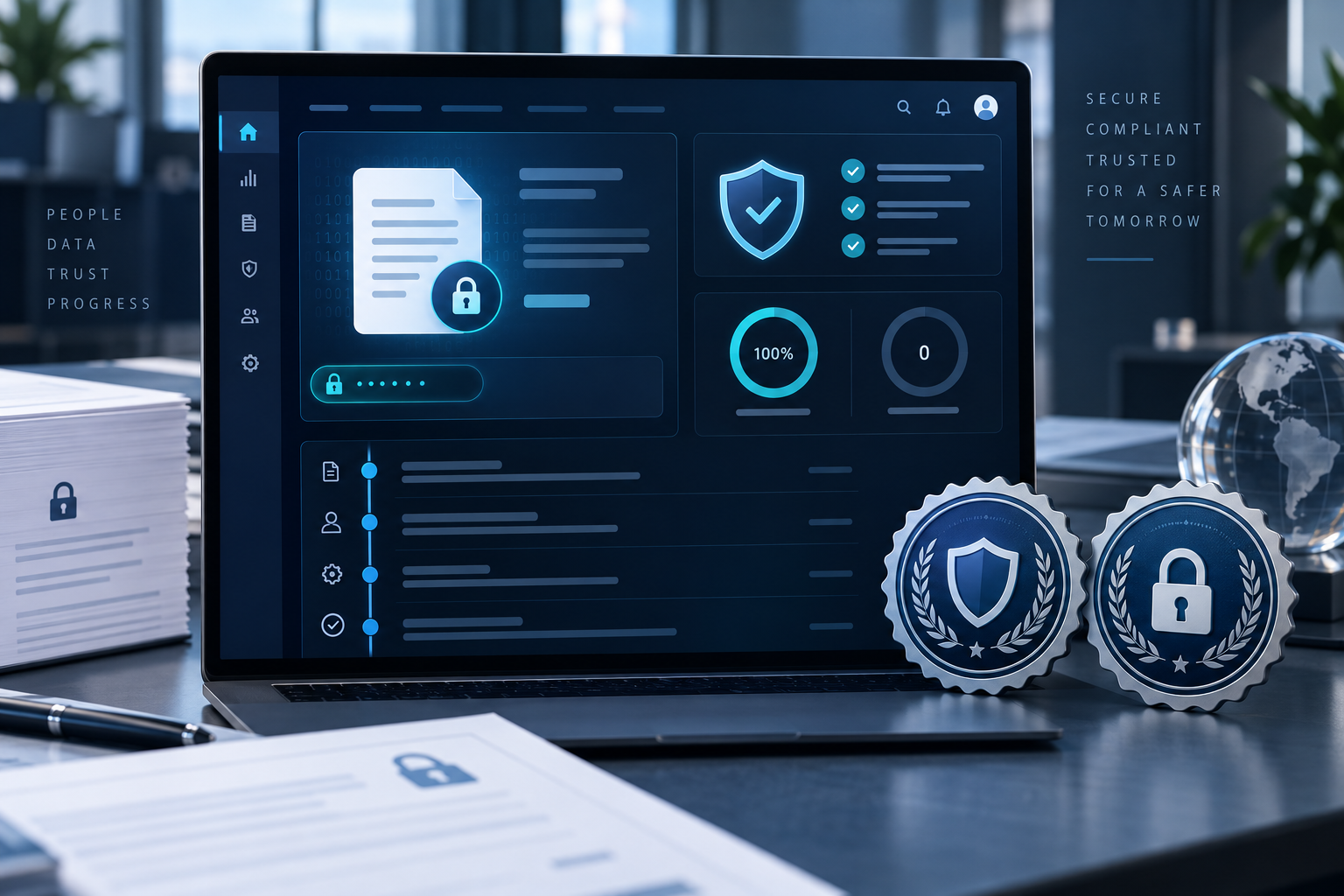 Dashboard voor informatiebeveiliging, privacy en audits