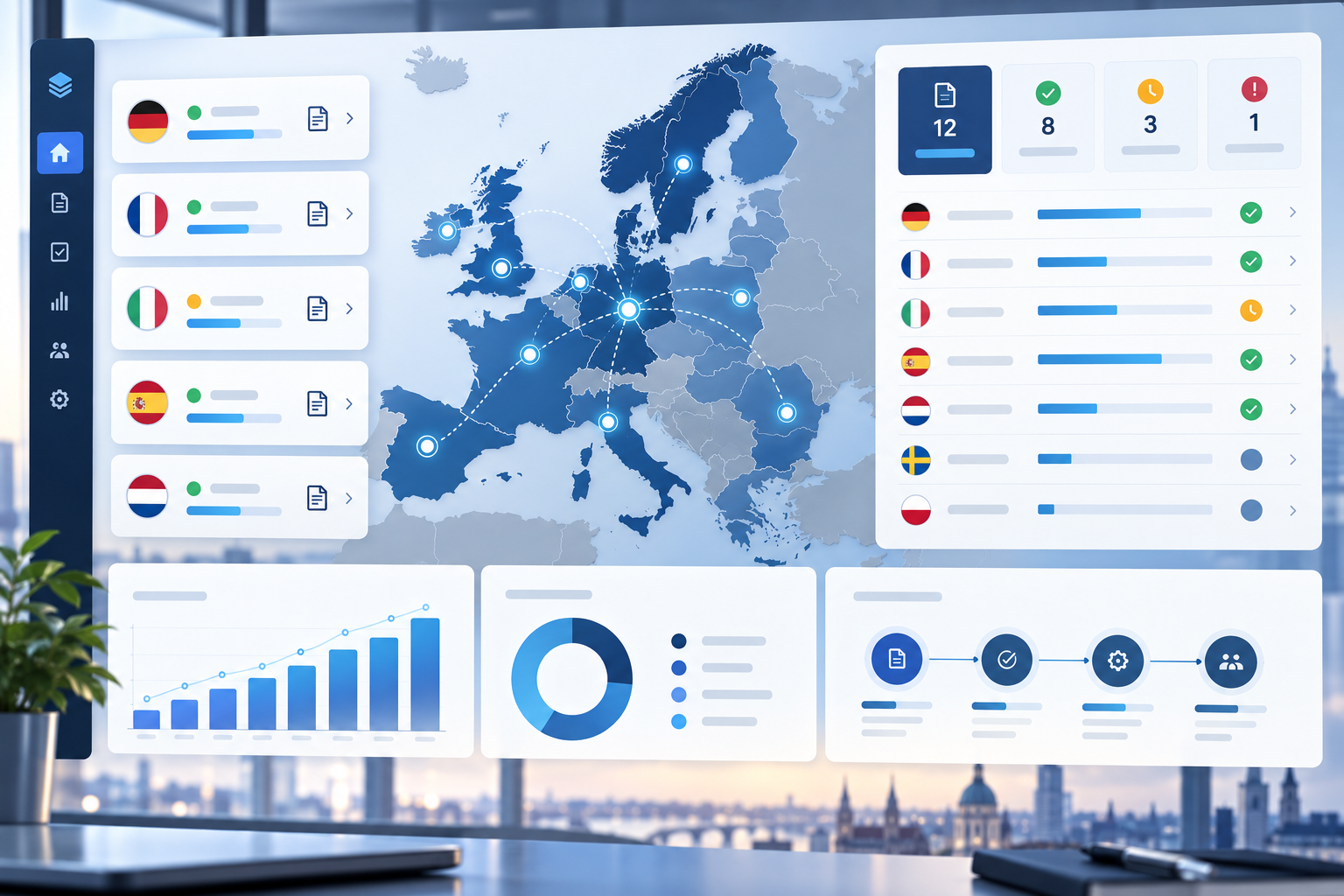 E-facturatiecockpit voor meerdere landen met Europese dekking